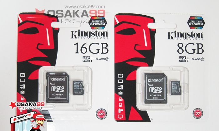 ขายราคาถูก SD CARD Kingston 8GB Class 10 แท้100%