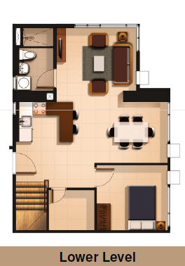 Bi-level Unit Lower 3 Bedroom