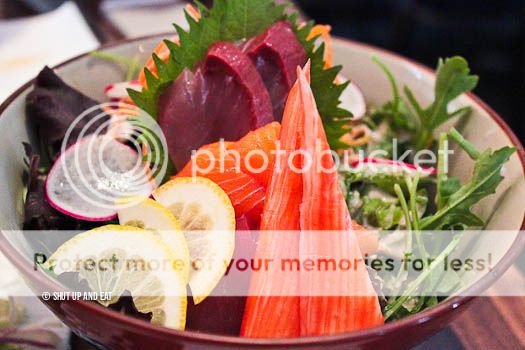 sashimi salad - kyo bar japonais